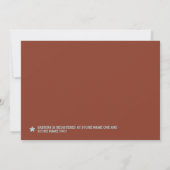 ヴィンテージルックサッカーベビーシャワー招待状 招待状 (裏面)