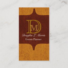 ヴィンテージルックテモノグラムのクスチャ 名刺