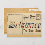 ヴィンテージルックデラウェア古いポストカード ポストカード (正面/裏面)