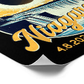 ヴィンテージルックトータル太陽のEclipseナイアガラ秋 ポスター (角)