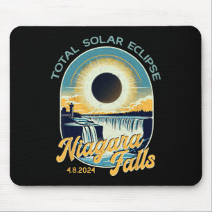 ヴィンテージルックトータル太陽のEclipseナイアガラ秋 マウスパッド