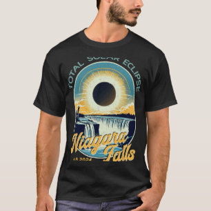 ヴィンテージルックトータル太陽のEclipseナイアガラ秋 Tシャツ
