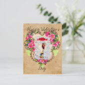 ヴィンテージルックバレンタインポストカード シーズンポストカード (スタンド正面)