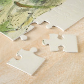 ヴィンテージルックバードが地面に立ってパズル ジグソーパズル (側面)