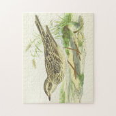ヴィンテージルックバードが地面に立ってパズル ジグソーパズル (縦)