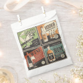 ヴィンテージルックバードリンクタイル フェイバーバッグ (クリップ留めされた状態)