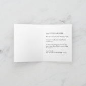 ヴィンテージルックフラワーズ同情カード ノートカード (内部)