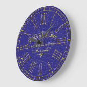 ヴィンテージルックフランスのカフェ ラージ壁時計 (傾斜)