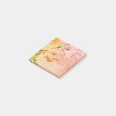 ヴィンテージルックフローラ水の色Post It Notes ポストイット (アングル)