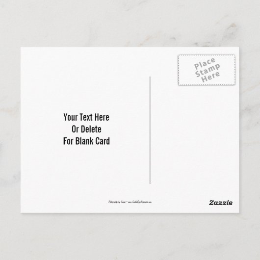 ヴィンテージルックブリッジの花のカスタマイズ可能なポストカ ポストカード (裏面)