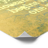 ヴィンテージルックポスターゼン引用文ザ・ジャーニー ポスター (角)