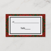 ヴィンテージルックレッド&グリーンダマスク#2ボウ付 名刺 (裏面)