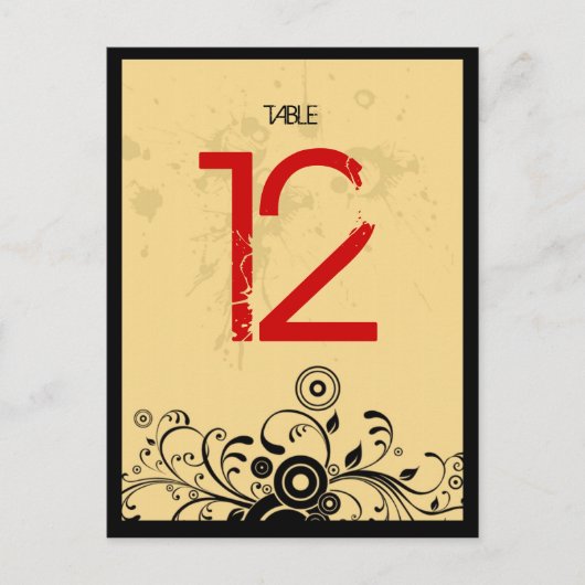 ヴィンテージルックロック転がと音楽のテーマ結婚の ポストカード (正面)