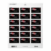 ヴィンテージルックロック転がと音楽のテーマ結婚の ラベル (フルシート)