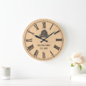 ヴィンテージルックローマ数字ビーハイブ |ファミリ名 ラージ壁時計 (ホーム)