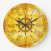 ヴィンテージルック航海のシップのホイールのローマ数字