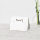 ヴィンテージルック薄紫アジサイ、ありがとうございましたノートカード サンキューカード (裏面)