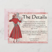 ヴィンテージルック踊りカップル エンクロージャーカード (正面/裏面)