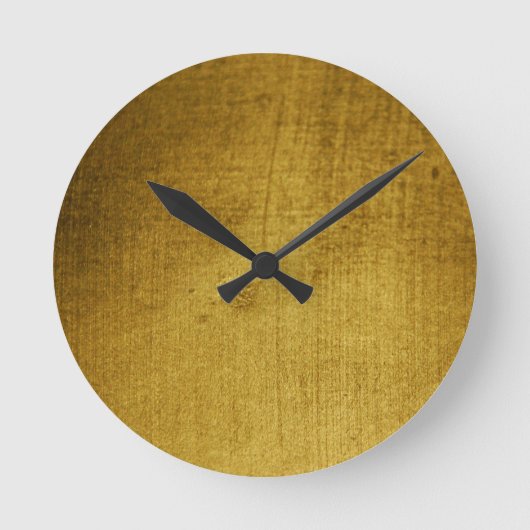 ヴィンテージルック金ゴールドの使用 ラウンド壁時計 (正面)