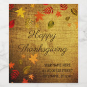 ヴィンテージルック金ゴールド使用パーソナライズされた、 ワインラベル (シングルラベル)