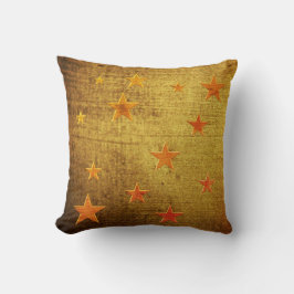 ヴィンテージルック金ゴールド使用、星 クッション