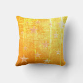 ヴィンテージルック金ゴールド使用、星 クッション (裏面)