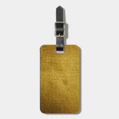 ヴィンテージルック金ゴールド ラゲッジタグ (正面縦)