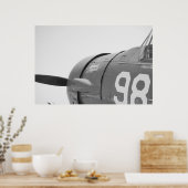 ヴィンテージルック飛行機キャンバス ポスター (キッチン)