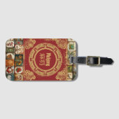 ヴィンテージルック麻雀バッグ ラゲッジタグ (正面横)
