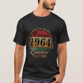 ヴィンテージルック1964 60th誕生日ユーモアTシャツ Tシャツ