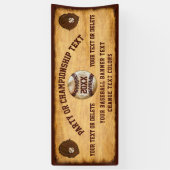 ヴィンテージルック·ベクールースボールがテキストの色を旗印 横断幕 (縦)