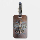 ヴィンテージルック(紋章の)フラ・ダ・リ ラゲッジタグ (裏面縦)
