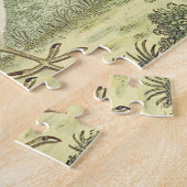 ヴィンテージルック、鳥の地面に立つパズル ジグソーパズル (側面)