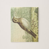 ヴィンテージルック、鳥の地面に立つパズル ジグソーパズル (縦)