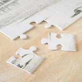 ヴィンテージルック、鳥の地面に立つパズル ジグソーパズル (側面)