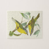 ヴィンテージルック、2つのパーチングバードパズル ジグソーパズル (横)