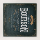 ヴィンテージルックADD NAMEアメリカンバーボンウィスキーバー ジグソーパズル (横)