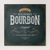 ヴィンテージルックADD NAMEアメリカンバーボンウィスキーバー ジグソーパズル (縦)