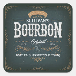 ヴィンテージルックADD NAMEアメリカンバーボンウィスキーバー スクエアシール