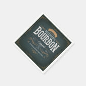 ヴィンテージルックADD NAMEアメリカンバーボンウィスキーバー スタンダードカクテルナプキン (角)