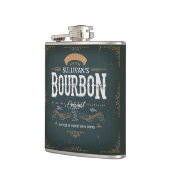 ヴィンテージルックADD NAMEアメリカンバーボンウィスキーバー フラスク (左)