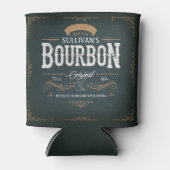 ヴィンテージルックADD NAMEアメリカンバーボンウィスキーバー 缶クーラー (正面)