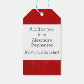 ヴィンテージルックKeep Calm and Carry On ギフトタグ (裏面)