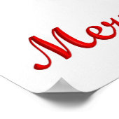 ヴィンテージルドルフ・メリークリスマス・ポスター ポスター (角)