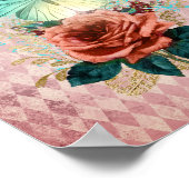 ヴィンテージルナモスブーケ ポスター (角)