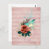 ヴィンテージルナモスブーケ ポストカード (正面/裏面)