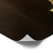 ヴィンテージルネッサンス像バッカスbyミケランジェロ ポスター (角)