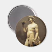 ヴィンテージルネッサンス像バッカスbyミケランジェロ マグネット (正面/裏面)