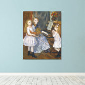 ヴィンテージルノアールカチュレ・メンデスの娘たち キャンバスプリント (インサイチュ (ウッドフロア))