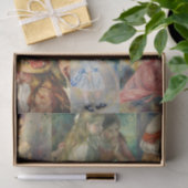 ヴィンテージルノアール1800年代の少女たちの絵画 薄葉紙 (ギフト)